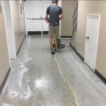 Top Stripping Terrazzo Hall